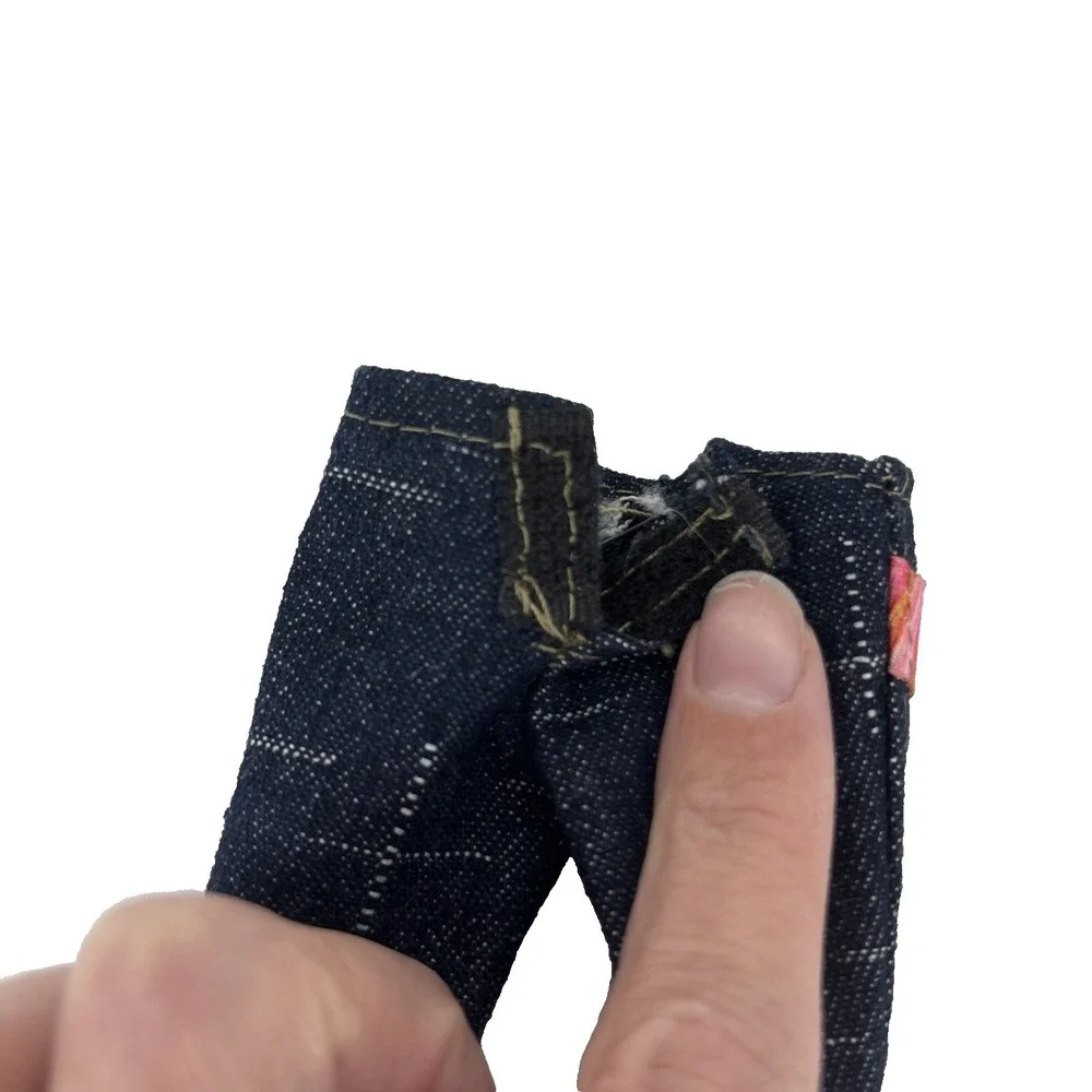 Bratz Doll MGA Princess Fianna Jeans Pants Dark‎ Denim w Stripe Belt RARE!